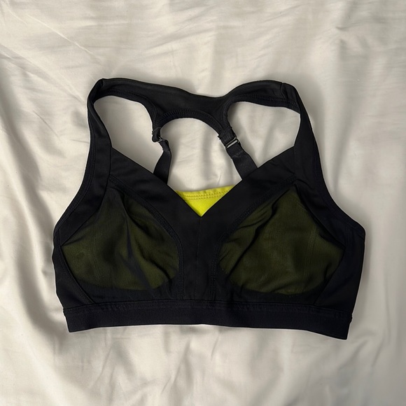 Fabletics Sports Bra Black Green XXS - Picture 1 of 3